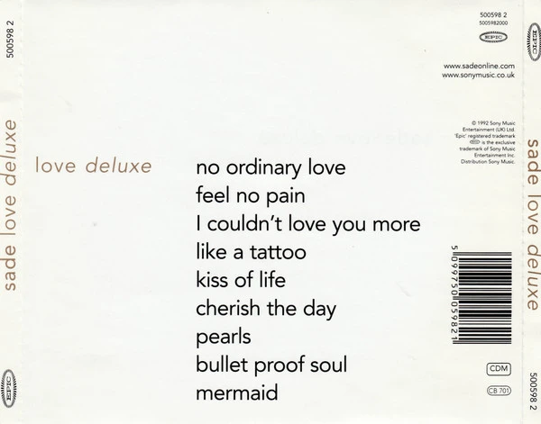 CD SADE — LOVE DELUXE