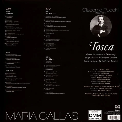 Виниловая пластинка PUCCINI TOSCA