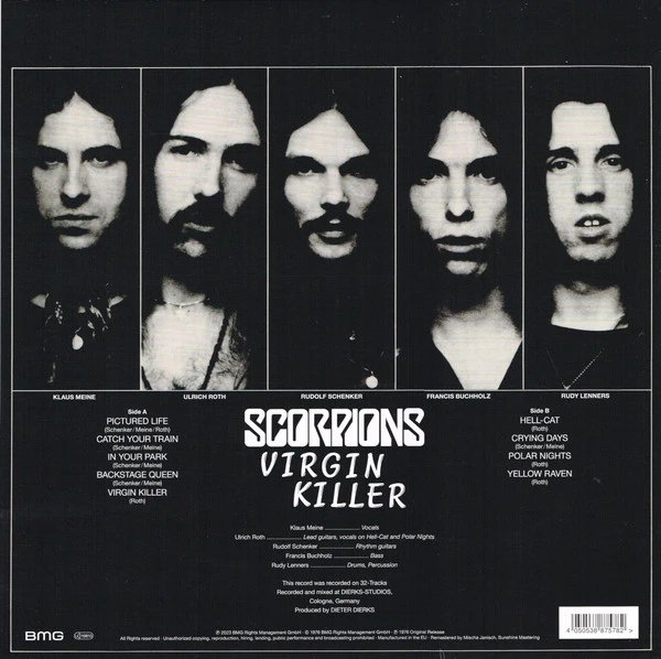 Виниловая пластинка SCORPIONS VIRGIN KILLER