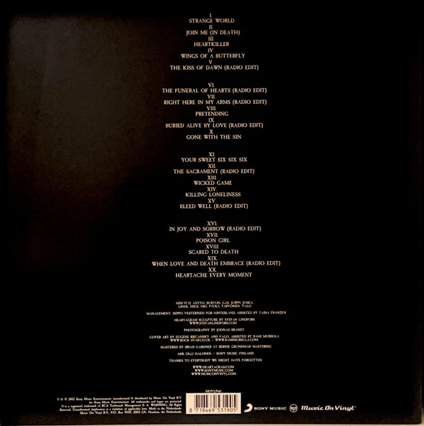 Виниловая пластинка HIM XX: TWO DECADES OF LOVE METAL