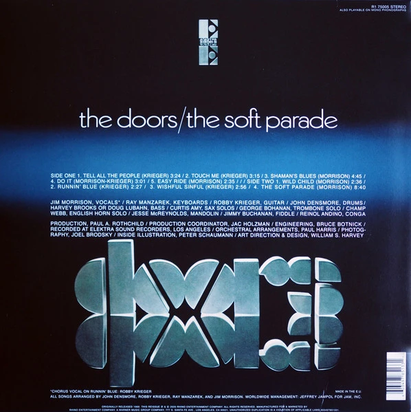 Виниловая пластинка DOORS, THE SOFT PARADE