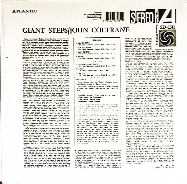 Виниловая пластинка JOHN COLTRANE GIANT STEPS