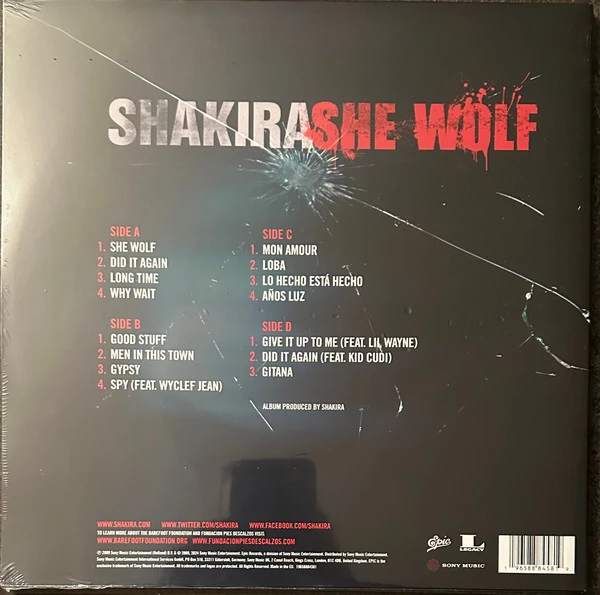Виниловая пластинка SHAKIRA SHE WOLF