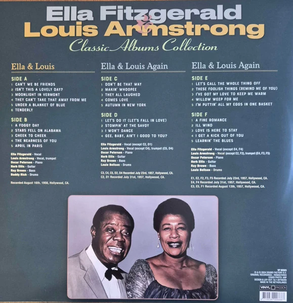 Виниловая пластинка ELLA FITZGERALD & LOUIS ARMSTRONG CLASSIC ALBUMS COLLECTION