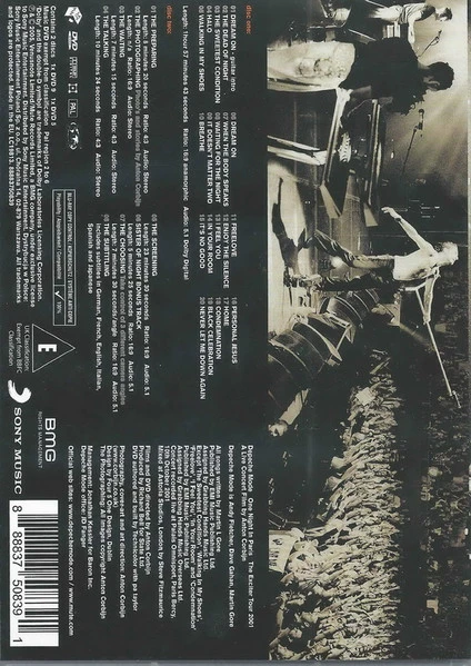 CD DEPECHE MODE — ONE NIGHT IN PARIS, THE EXCITER TOUR 2001“