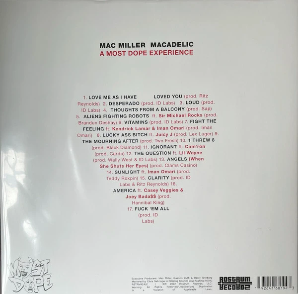 Виниловая пластинка MAC MILLER MACADELIC