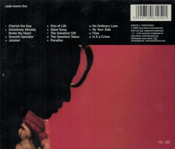 CD SADE — LOVERS LIVE