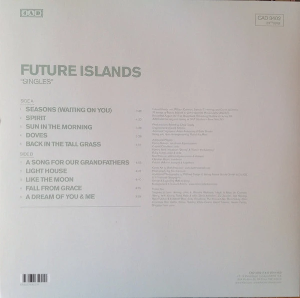 Виниловая пластинка FUTURE ISLANDS SINGLES