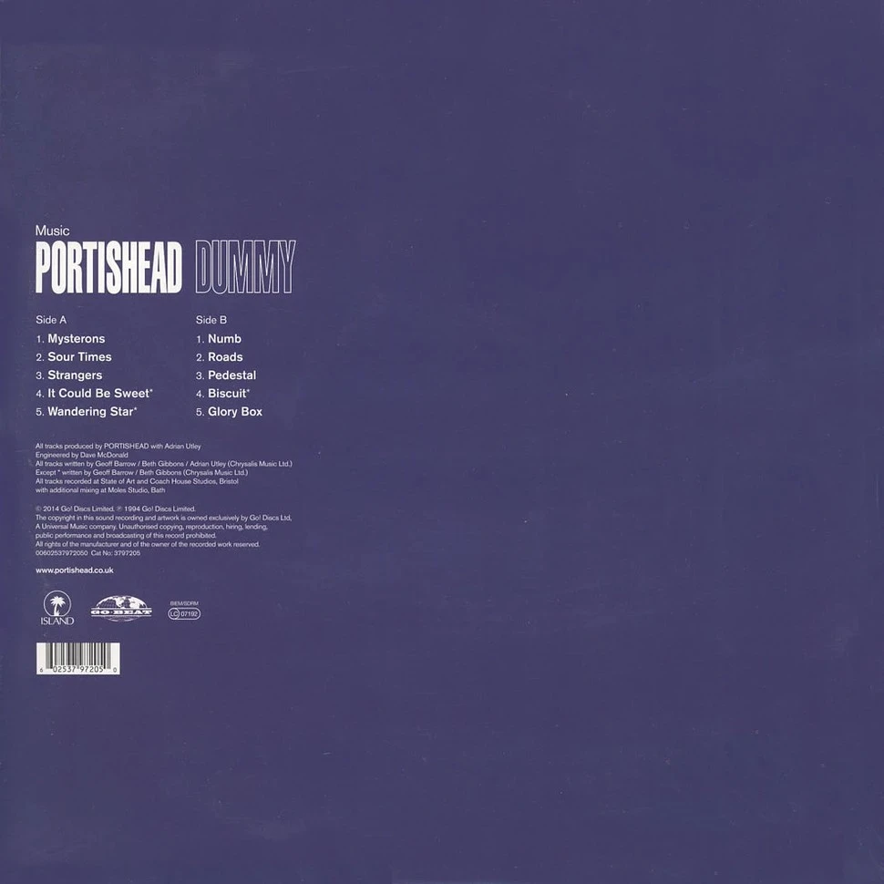 Виниловая пластинка PORTISHEAD Dummy