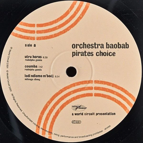 Виниловая пластинка ORCHESTRA BAOBAB PIRATES CHOICE