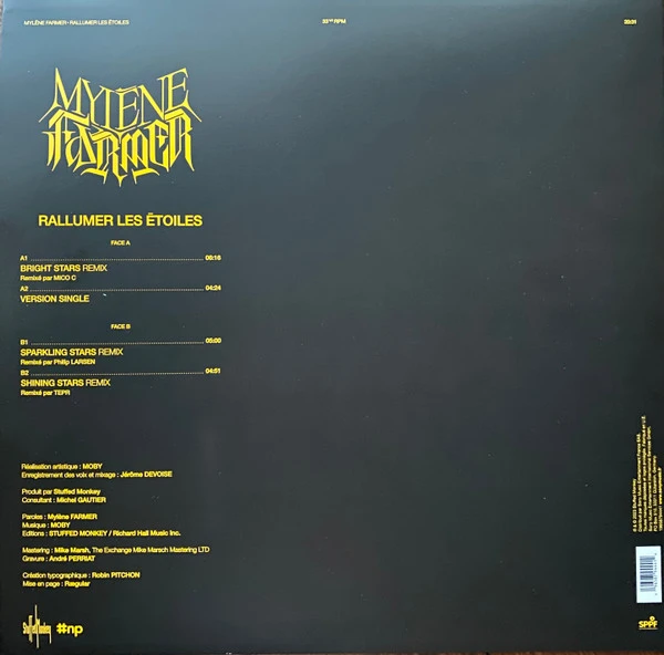 Виниловая пластинка MYLENE FARMER RALLUMER LES ETOILES