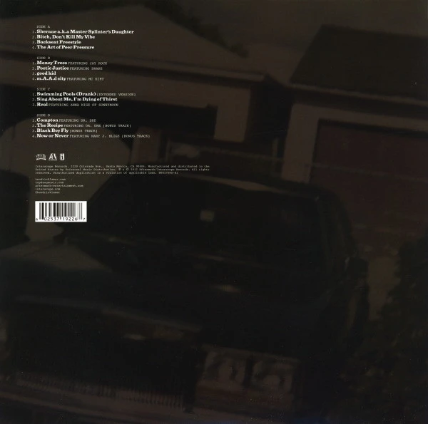 Виниловая пластинка KENDRICK LAMAR GOOD KID, M.A.A.D CITY