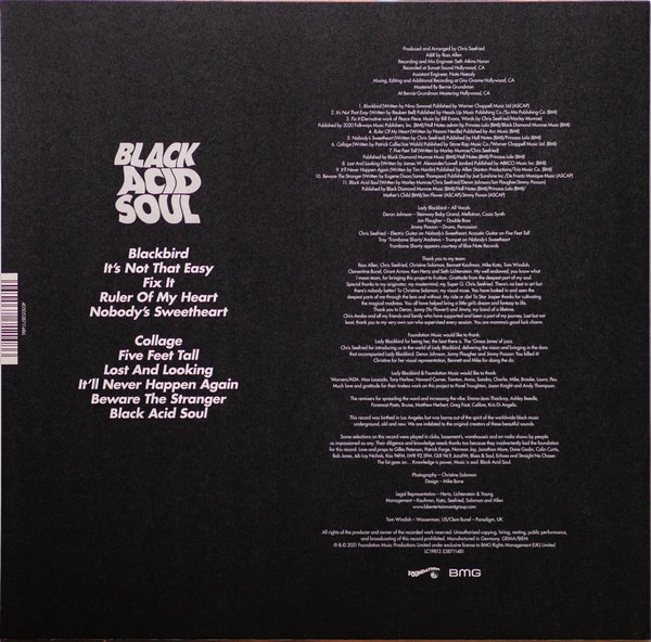 Виниловая пластинка LADY BLACKBIRD BLACK ACID SOUL