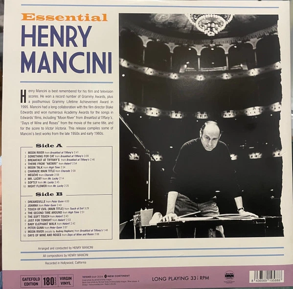 Виниловая пластинка HENRY MANCINI ESSENTIAL HENRY MANCINI