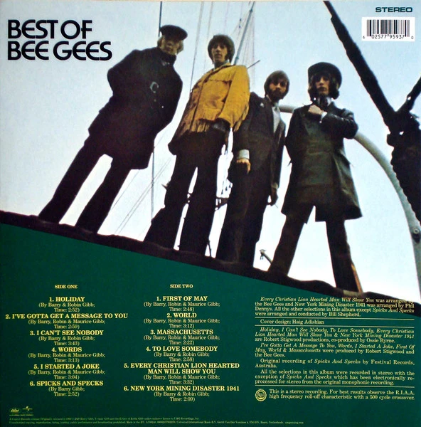 Виниловая пластинка BEE GEES BEST OF BEE GEES