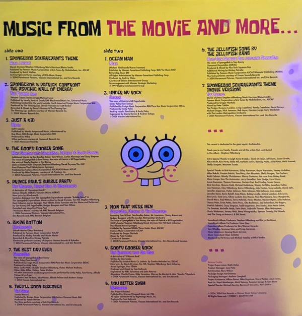 Виниловая пластинка VARIOUS OST THE SPONGEBOB SQUAREPANTS MOVIE