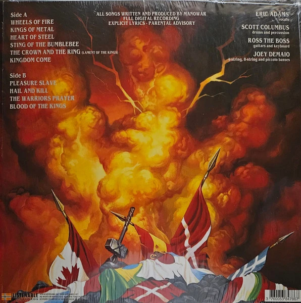 Виниловая пластинка MANOWAR KINGS OF METAL