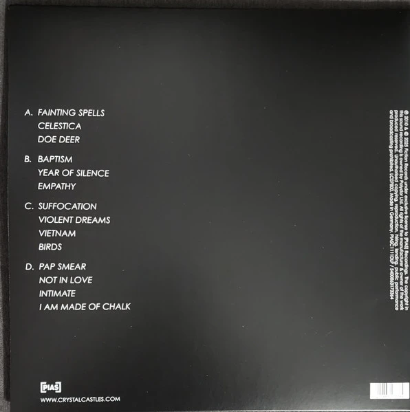 Виниловая пластинка CRYSTAL CASTLES II