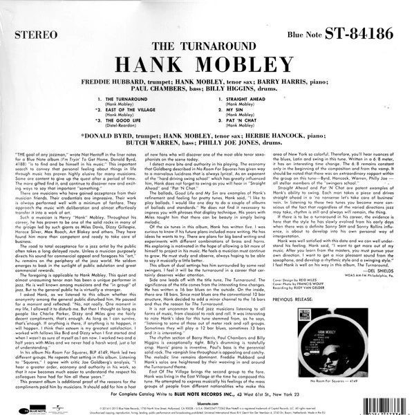 Виниловая пластинка HANK MOBLEY TURNAROUND