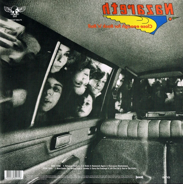 Виниловая пластинка NAZARETH CLOSE ENOUGH FOR ROCK N ROLL