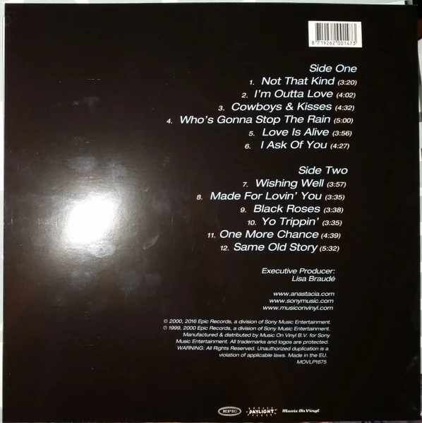 Виниловая пластинка ANASTACIA  NOT THAT KIND