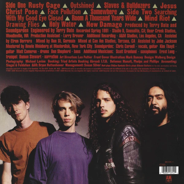 Виниловая пластинка SOUNDGARDEN Badmotorfinger