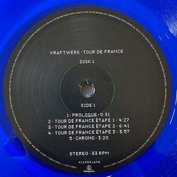 Виниловая пластинка KRAFTWERK TOUR DE FRANCE TRANSLUCENT BLUE & RED VINYL EDITION