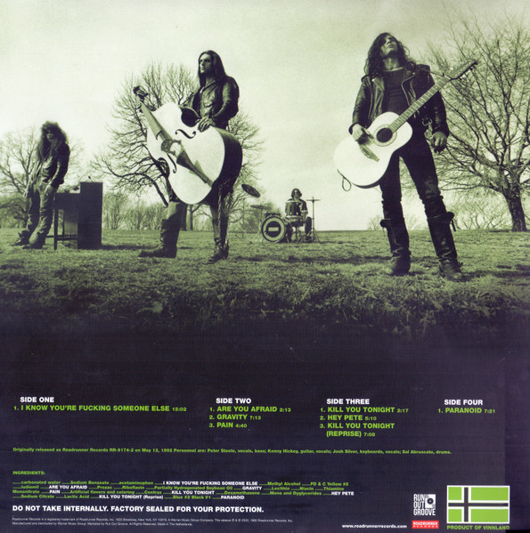 Виниловая пластинка TYPE O NEGATIVE ORIGIN OF THE FECES