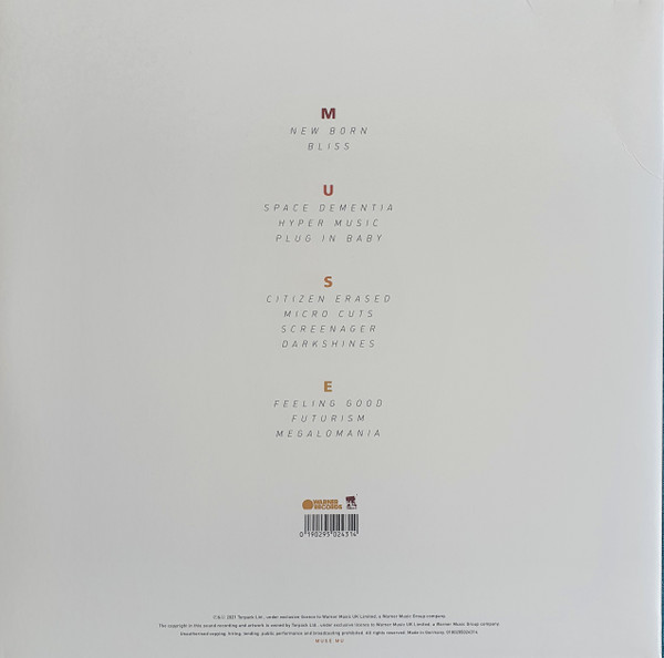 Виниловая пластинка MUSE ORIGIN OF SYMMETRY