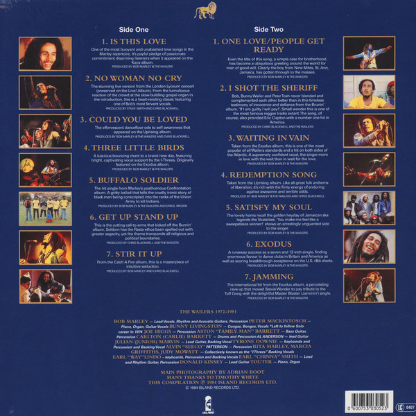 Виниловая пластинка BOB MARLEY & THE WAILERS LEGEND