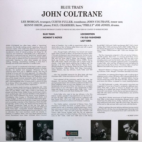 Виниловая пластинка JOHN COLTRANE BLUE TRAIN