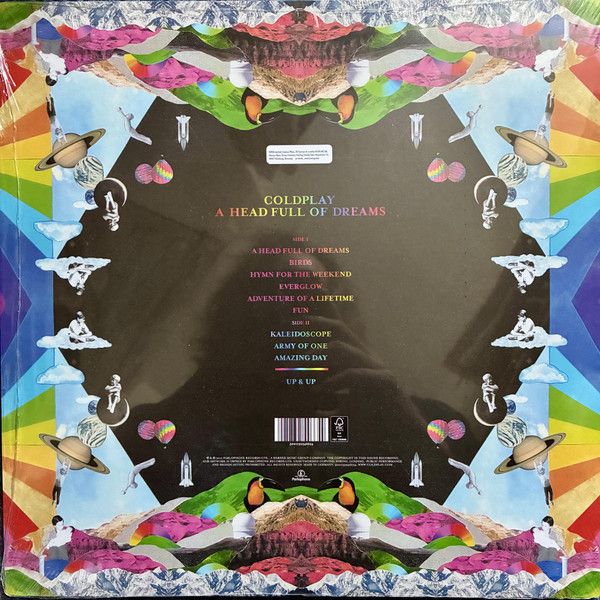 Виниловая пластинка COLDPLAY A HEAD FULL OF DREAMS