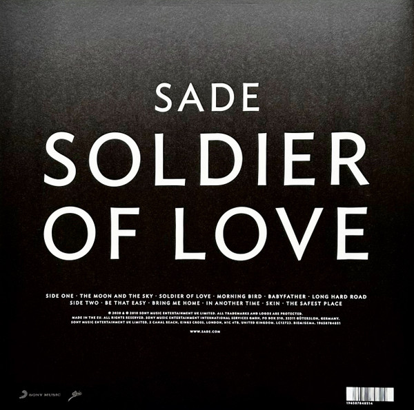 Виниловая пластинка SADE Soldier Of Love