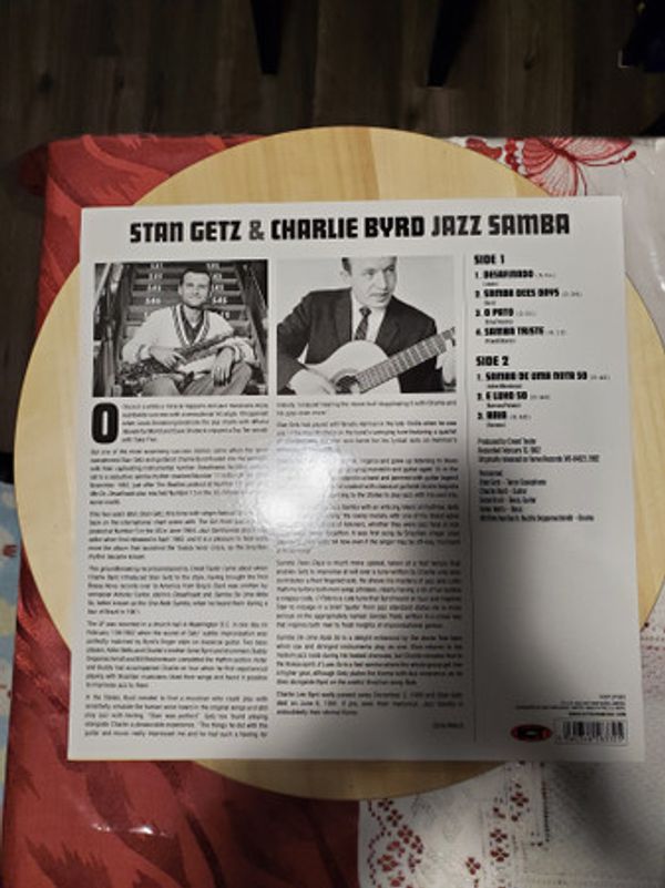 Виниловая пластинка STAN GETZ & CHARLIE BYRD JAZZ SAMBA