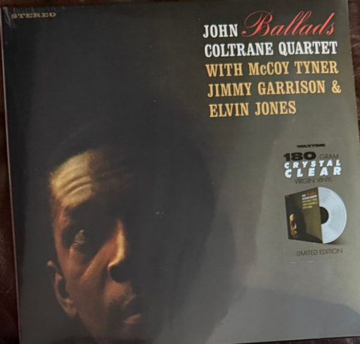 Виниловая пластинка JOHN COLTRANE QUARTET BALLADS CLEAR VINYL EDITION