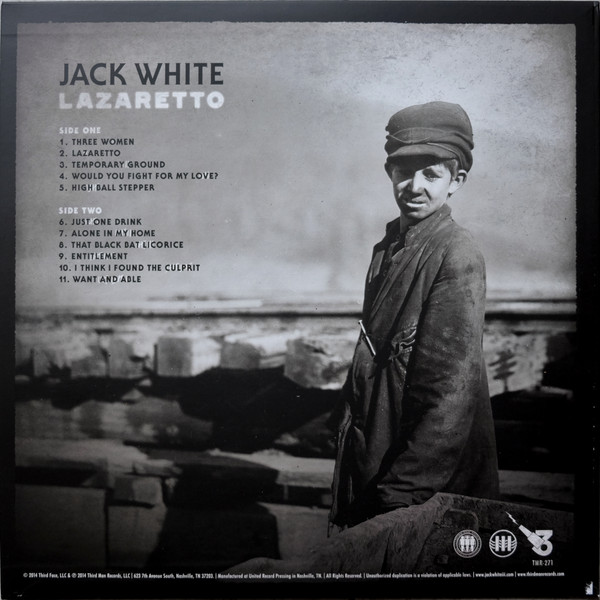Виниловая пластинка JACK WHITE LAZARETTO