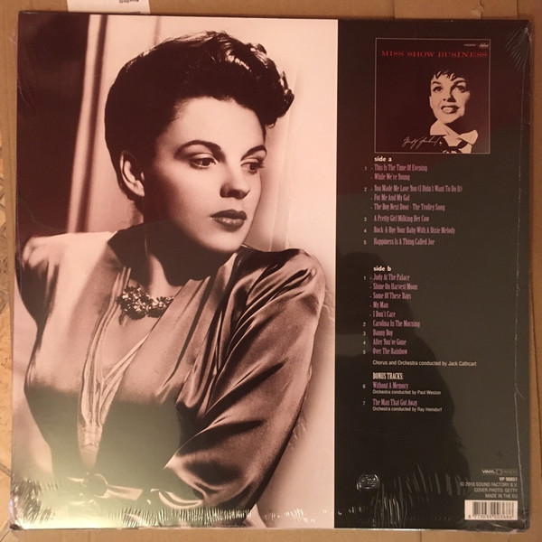Виниловая пластинка JUDY GARLAND MISS SHOW BUSAINESS
