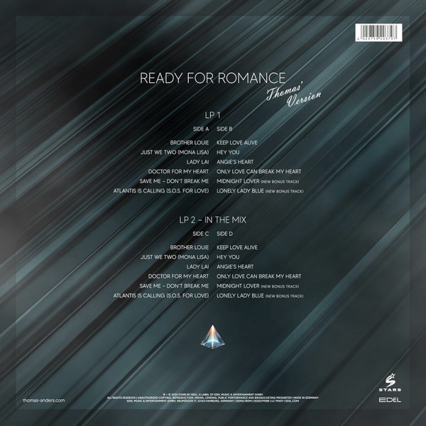 Виниловая пластинка THOMAS ANDERS ... SINGS MODERN TALKING: READY FOR ROMANCE