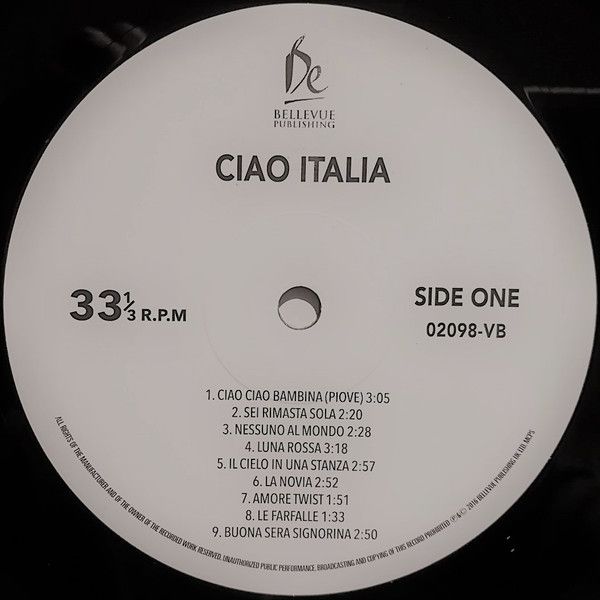Виниловая пластинка V.A. CIAO ITALIA