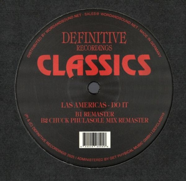 Виниловая пластинка LAS AMERICAS Do It (St. David Remixes)
