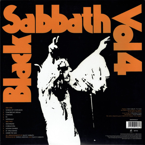 Виниловая пластинка BLACK SABBATH VOL. 4