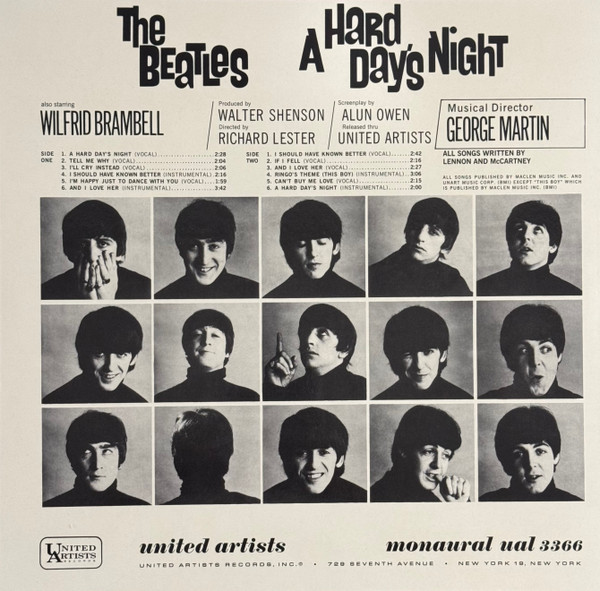 Виниловая пластинка BEATLES A HARD DAY'S NIGHT