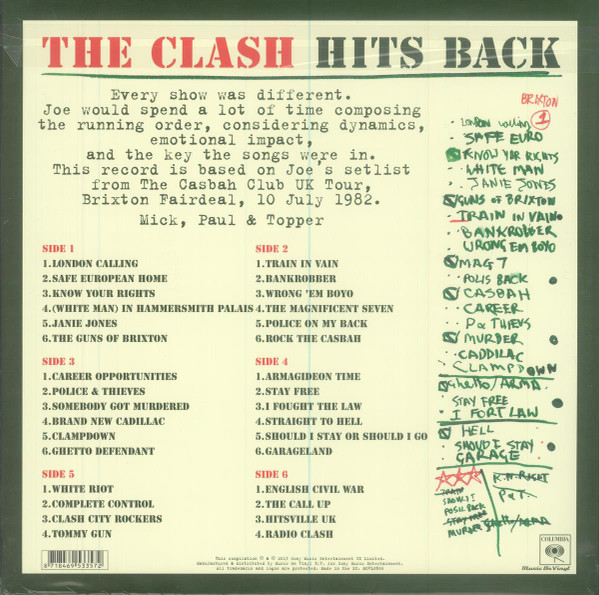 Виниловая пластинка CLASH, THE HITS BACK