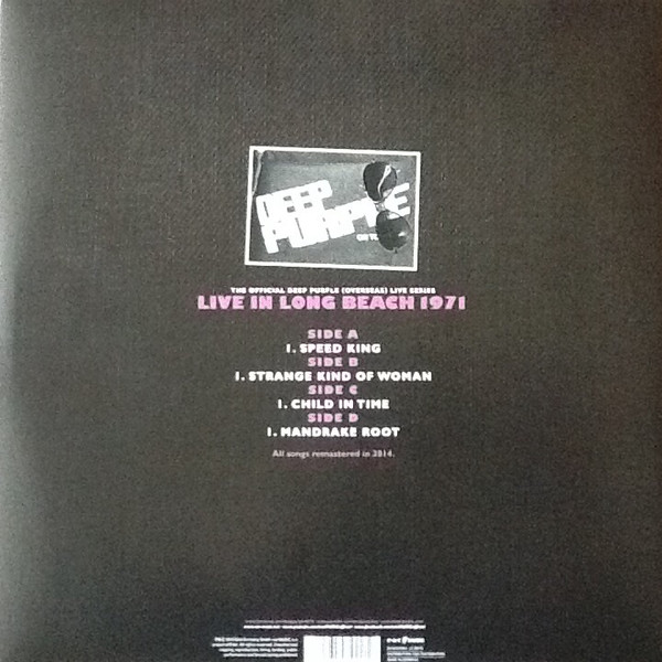 Виниловая пластинка DEEP PURPLE LONG BEACH 1971