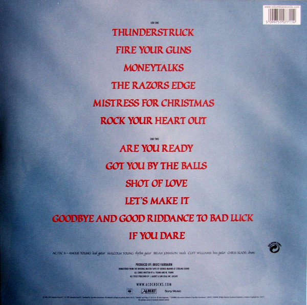 Виниловая пластинка AC/DC The Razors Edge