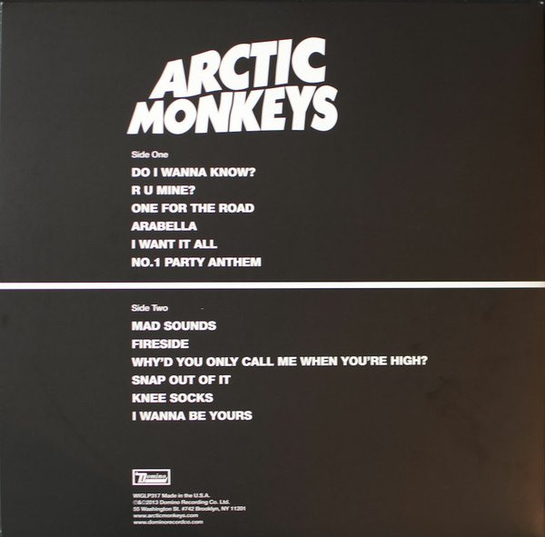 Виниловая пластинка ARCTIC MONKEYS AM