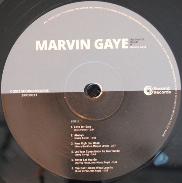 Виниловая пластинка MARVIN GAYE THE SOULFUL MOODS OF MARVIN GAYE