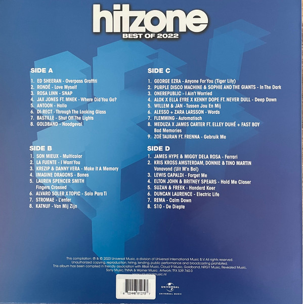 Виниловая пластинка VARIOUS HITZONE - BEST OF 2022