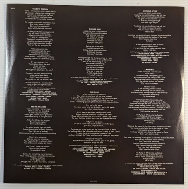 Виниловая пластинка CROSBY, STILLS & NASH CSN