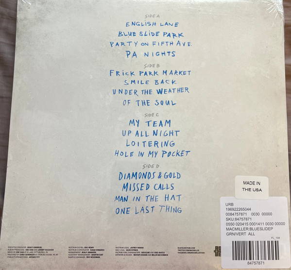 Виниловая пластинка MAC MILLER BLUE SLIDE PARK